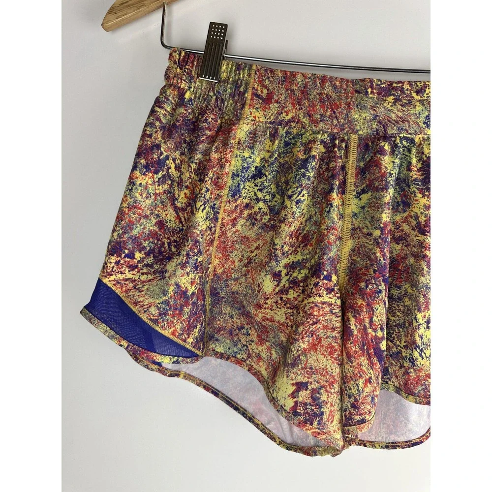 🦄 Lululemon SeaWheeze Hotty Hot Short 4" Woodland Sprint Women's Size 8 Tall - Picture 4 of 12